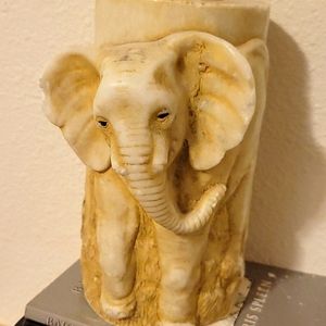 Awesome handmade scenic elephant candle